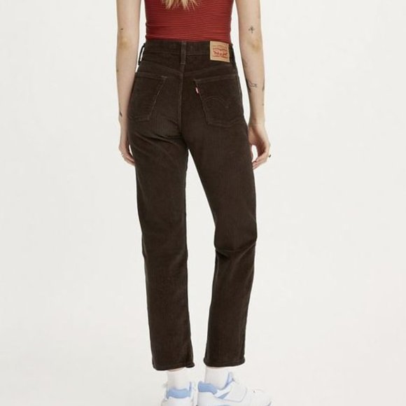 Levi's Pants - Levi's Women's Dark Brown Cropped Corduroy Pants